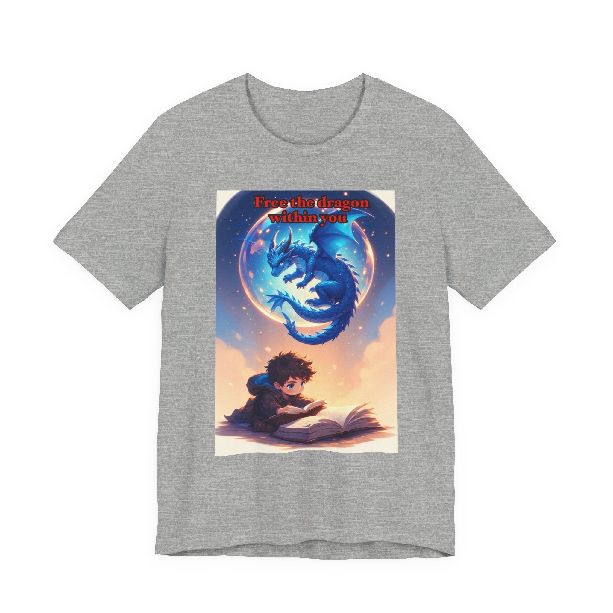 “Free the dragon within you.” Male themed t-shirt
