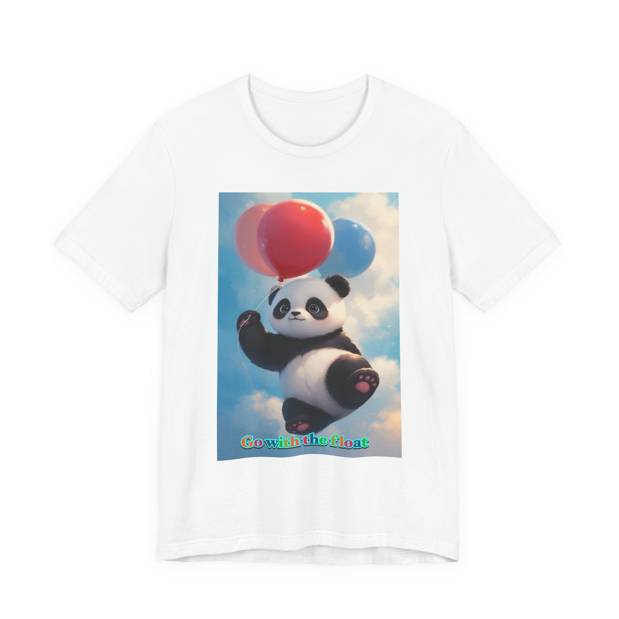 “Go with the float.” Neutral themed t-shirt
