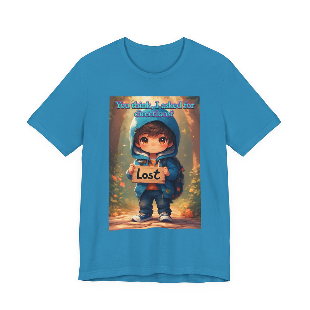 Lost Directions. male themed t-shirt.