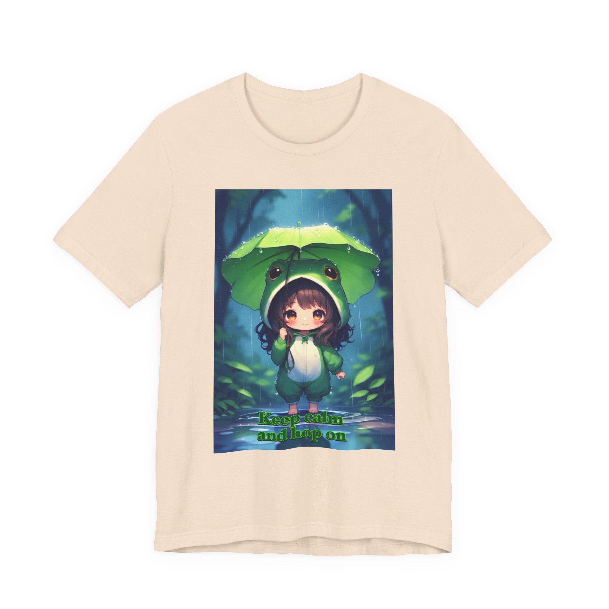 “ keep calm and hop on.” Female themed t-shirt.