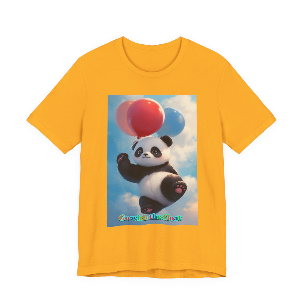 “Go with the float.” Neutral themed t-shirt