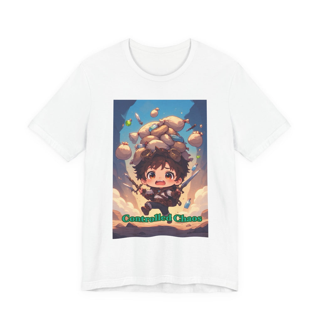 Controlled chaos. Male themed t-shirt
