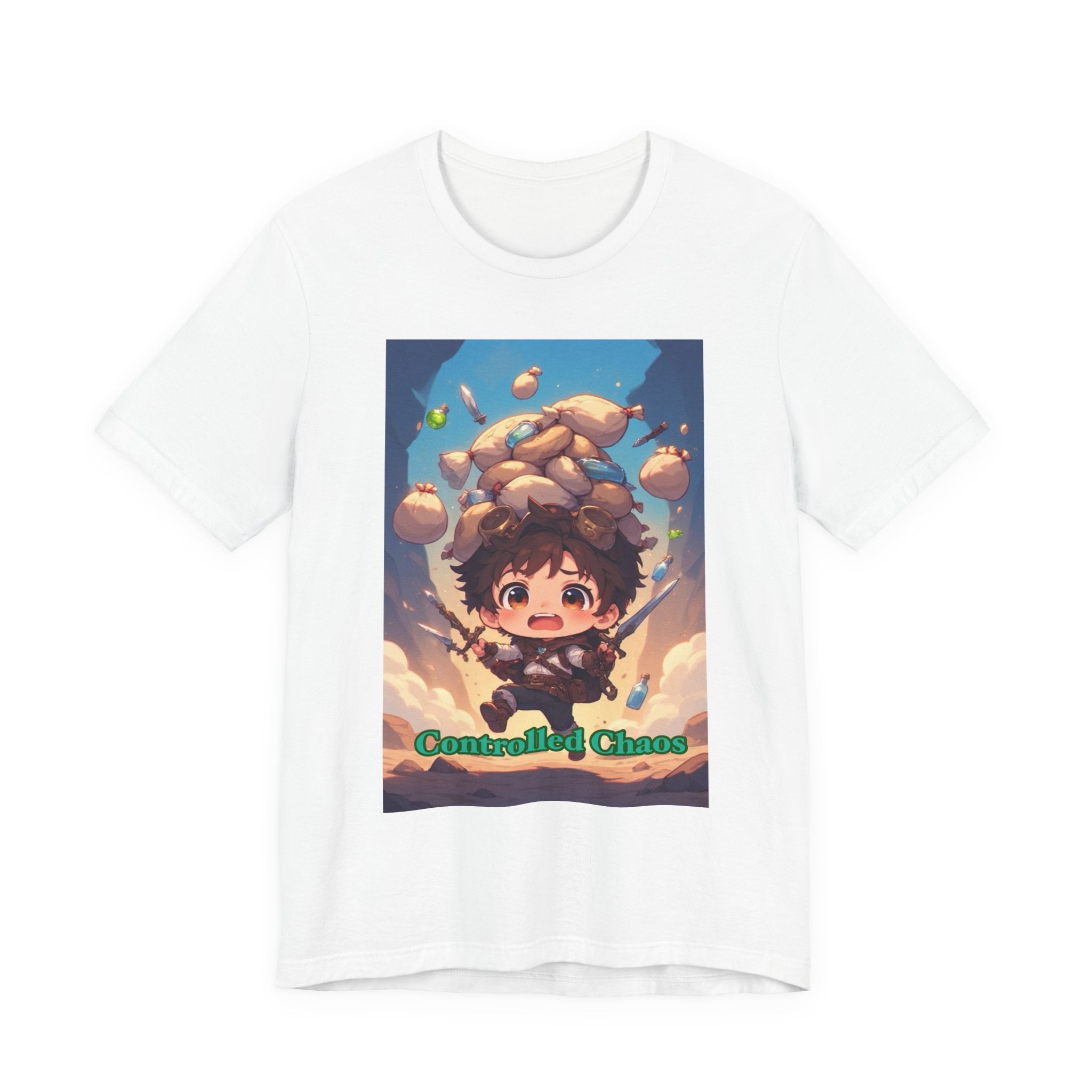 Controlled chaos. Male themed t-shirt