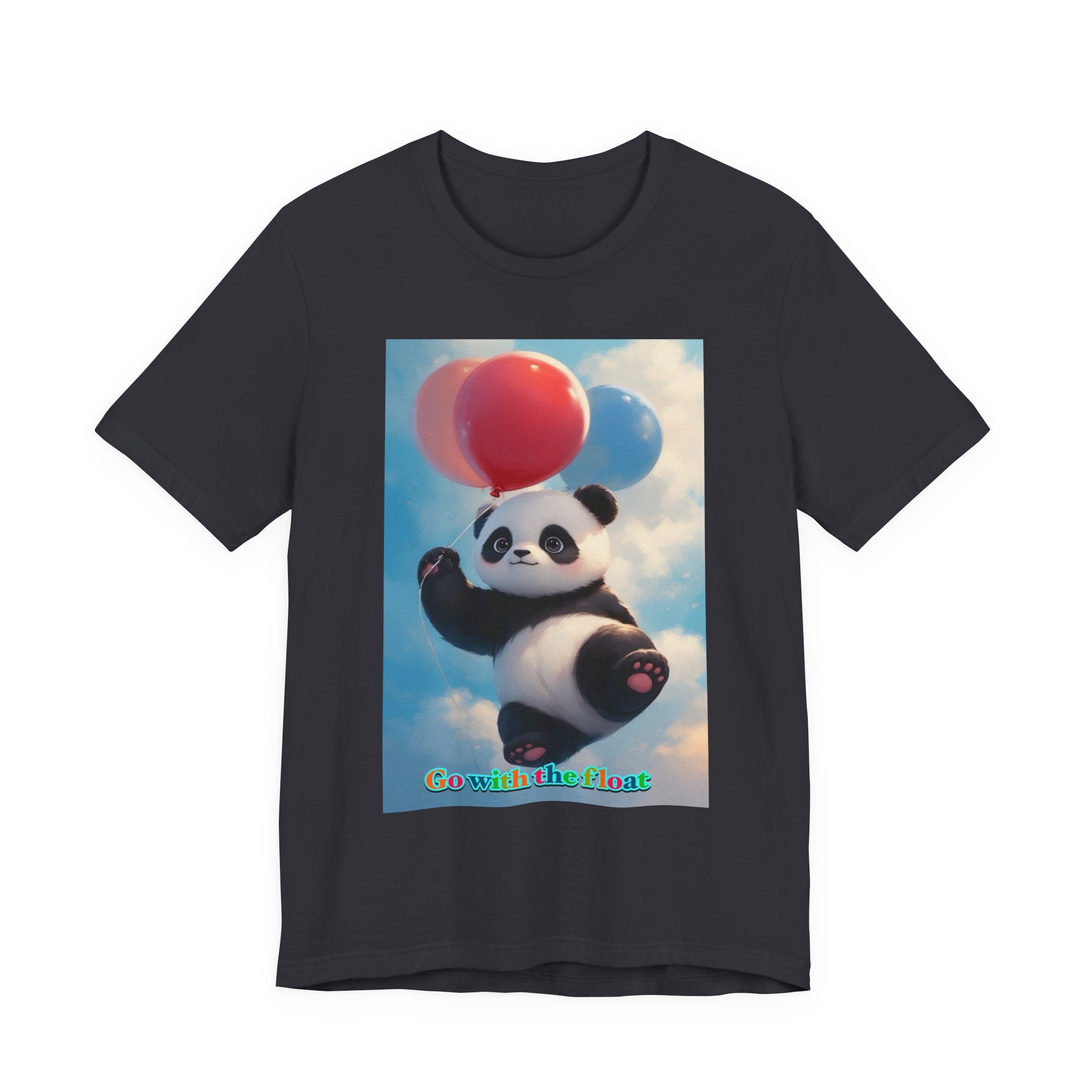 “Go with the float.” Neutral themed t-shirt