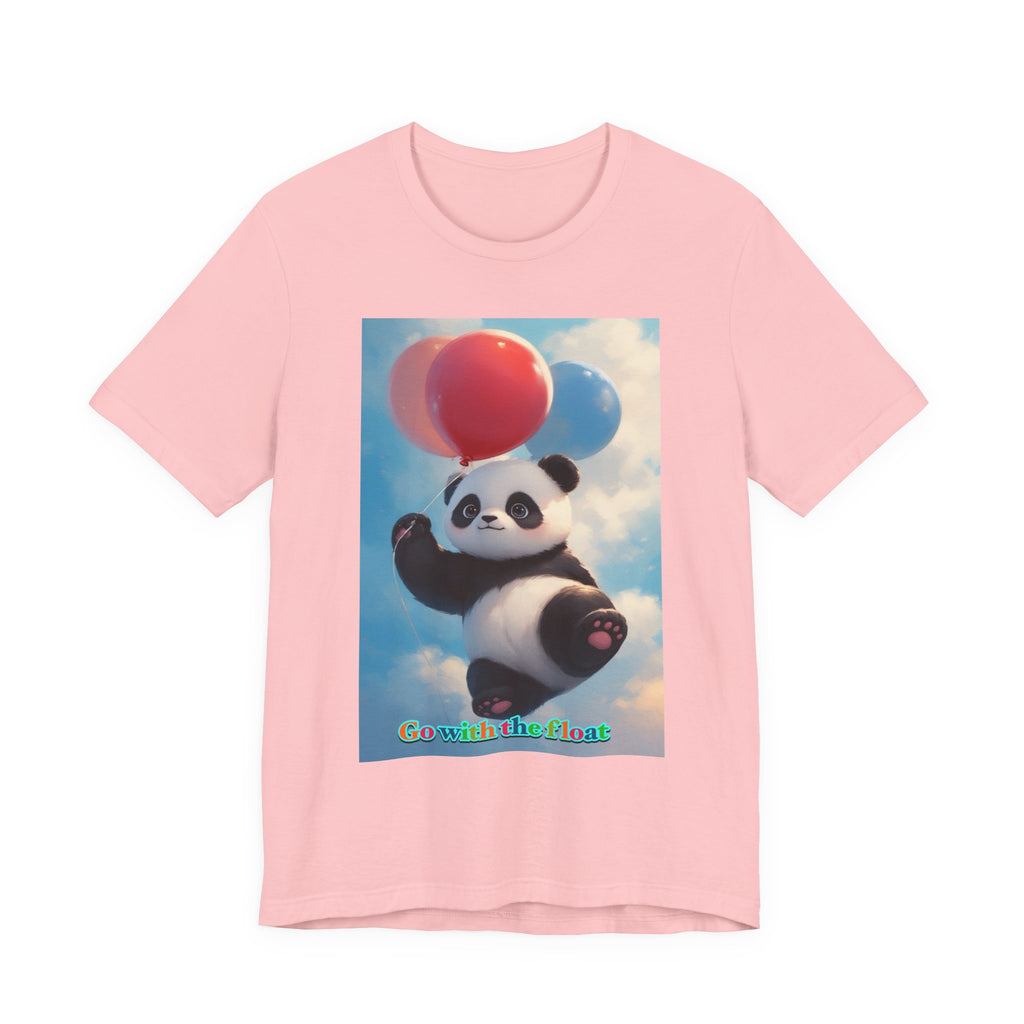 “Go with the float.” Neutral themed t-shirt