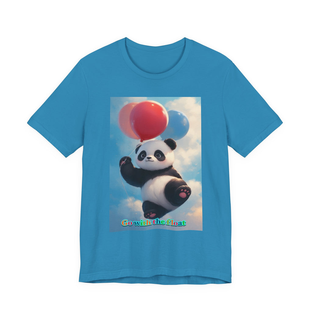 “Go with the float.” Neutral themed t-shirt