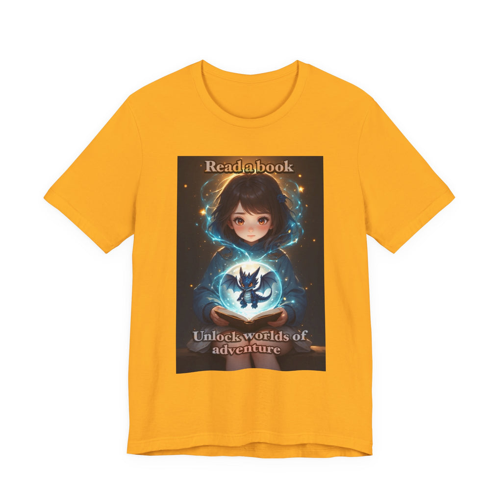 Book dragon. female themed t-shirt