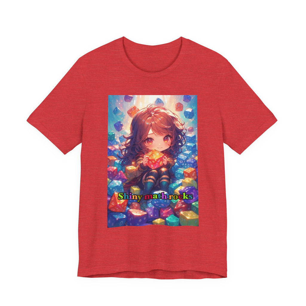 Shiny math rocks. female themed t-shirt