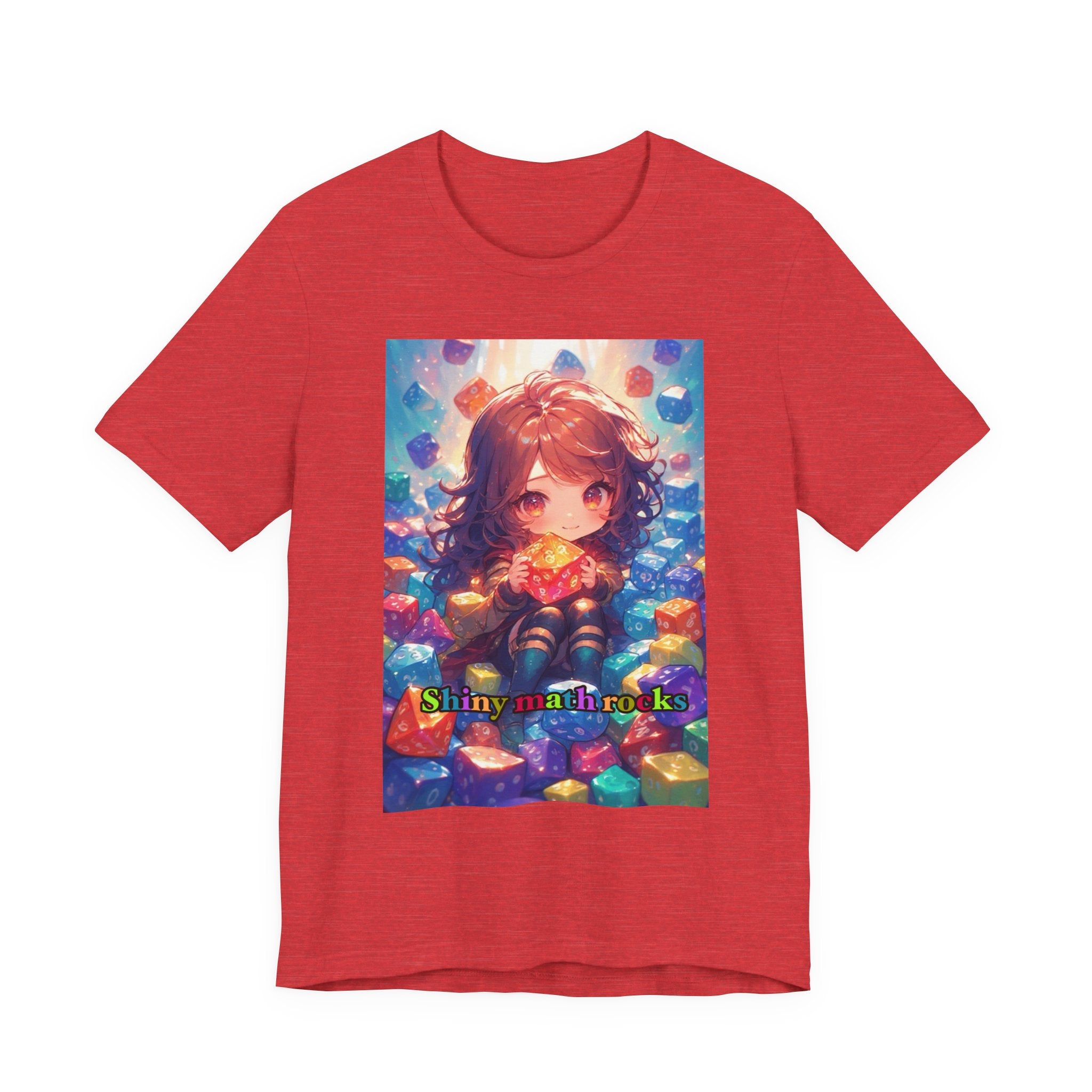 Shiny math rocks. female themed t-shirt