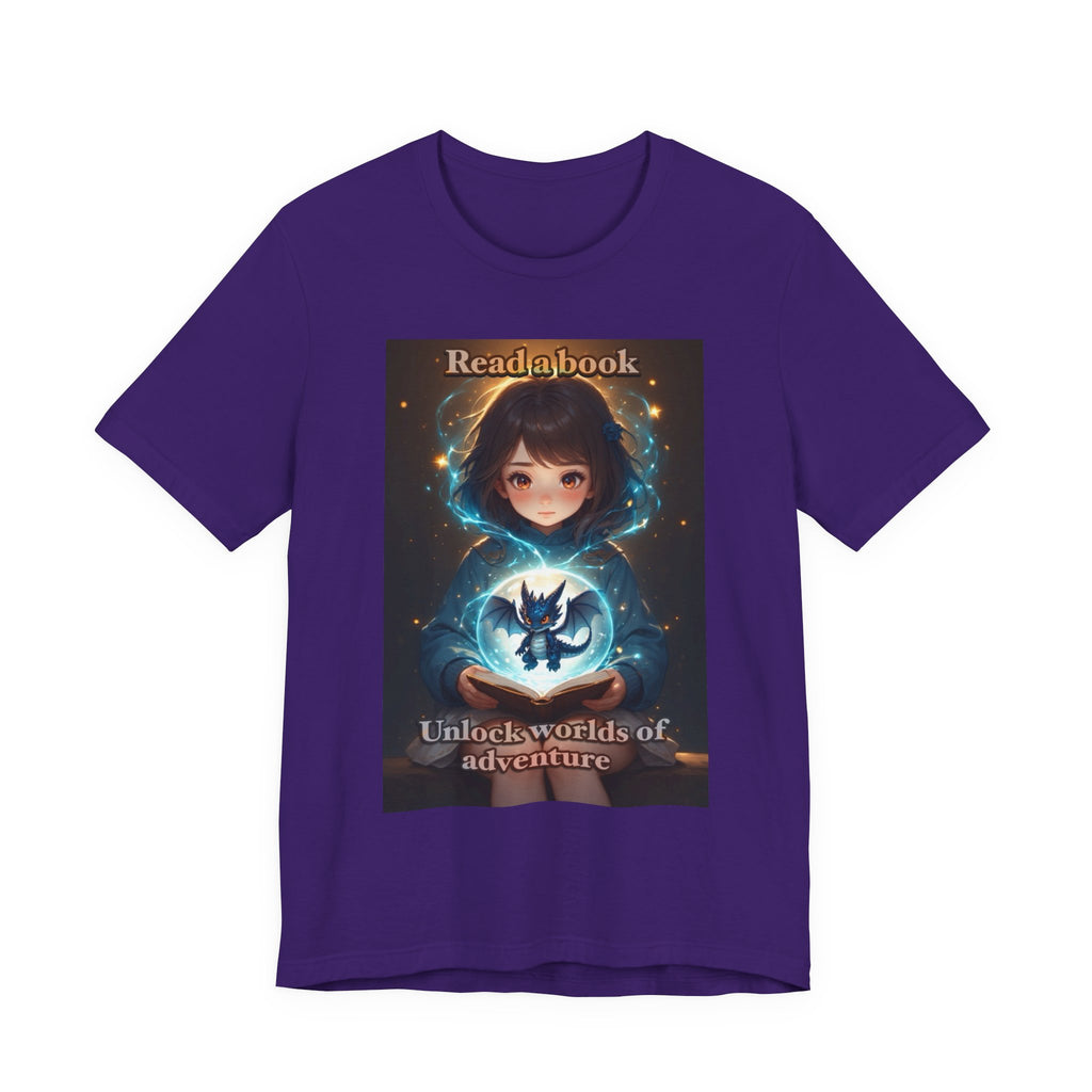 Book dragon. female themed t-shirt