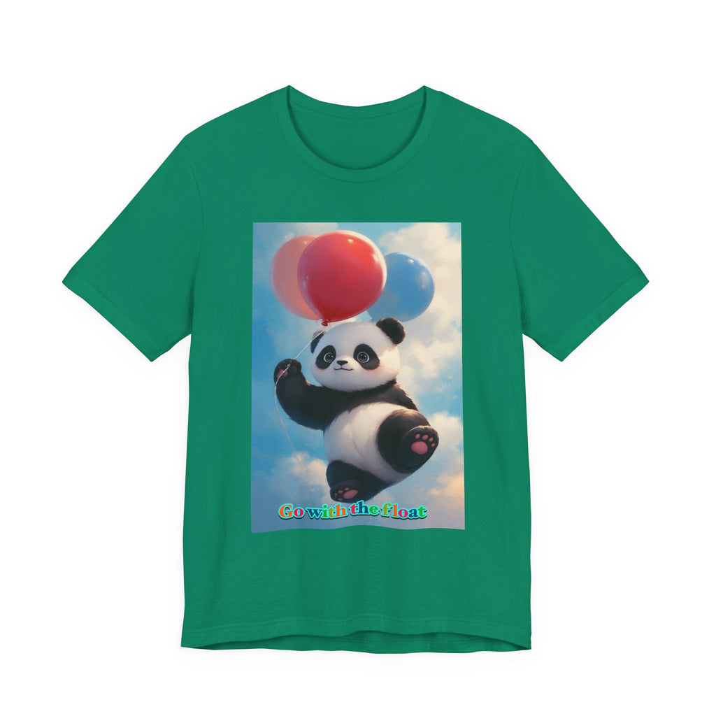 “Go with the float.” Neutral themed t-shirt