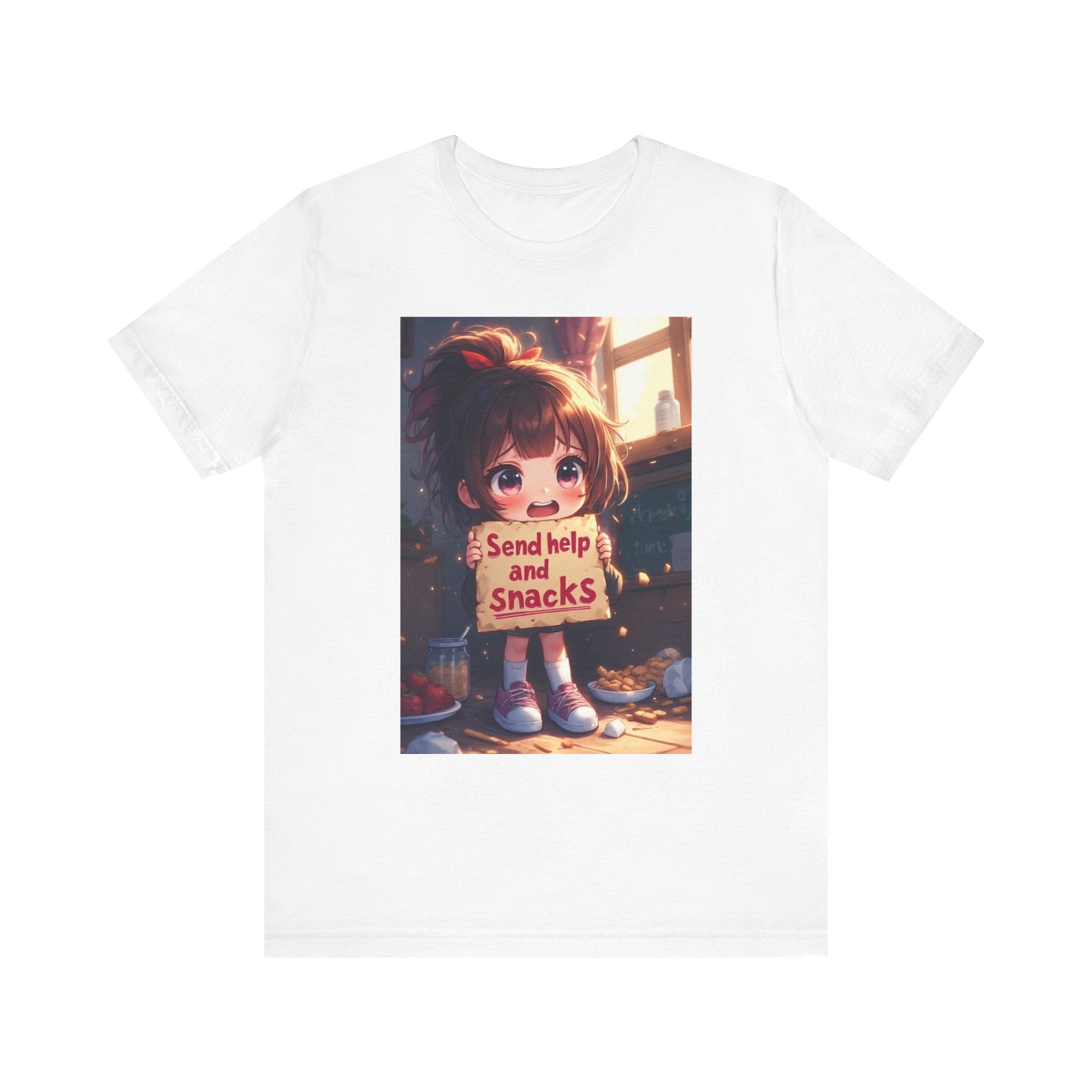 Send help and snacks. female themed t-shirt