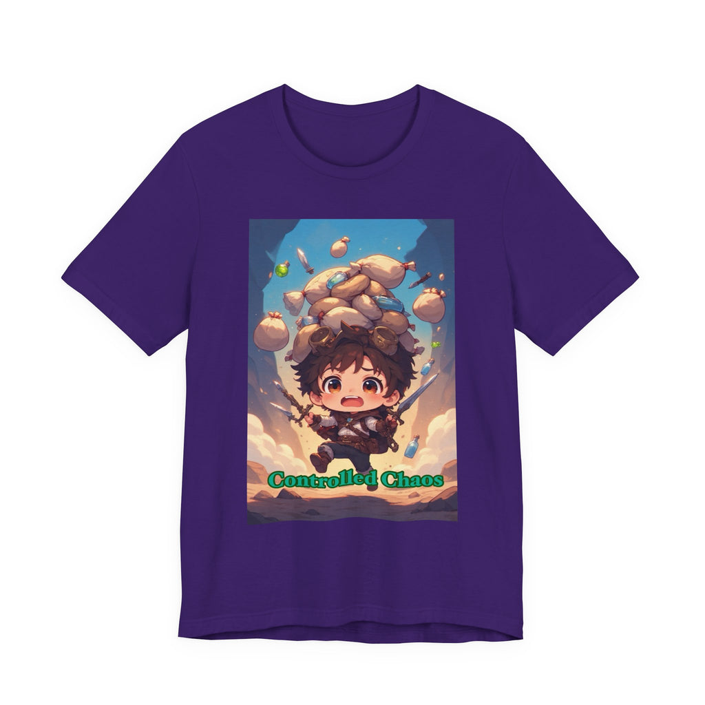 Controlled chaos. Male themed t-shirt