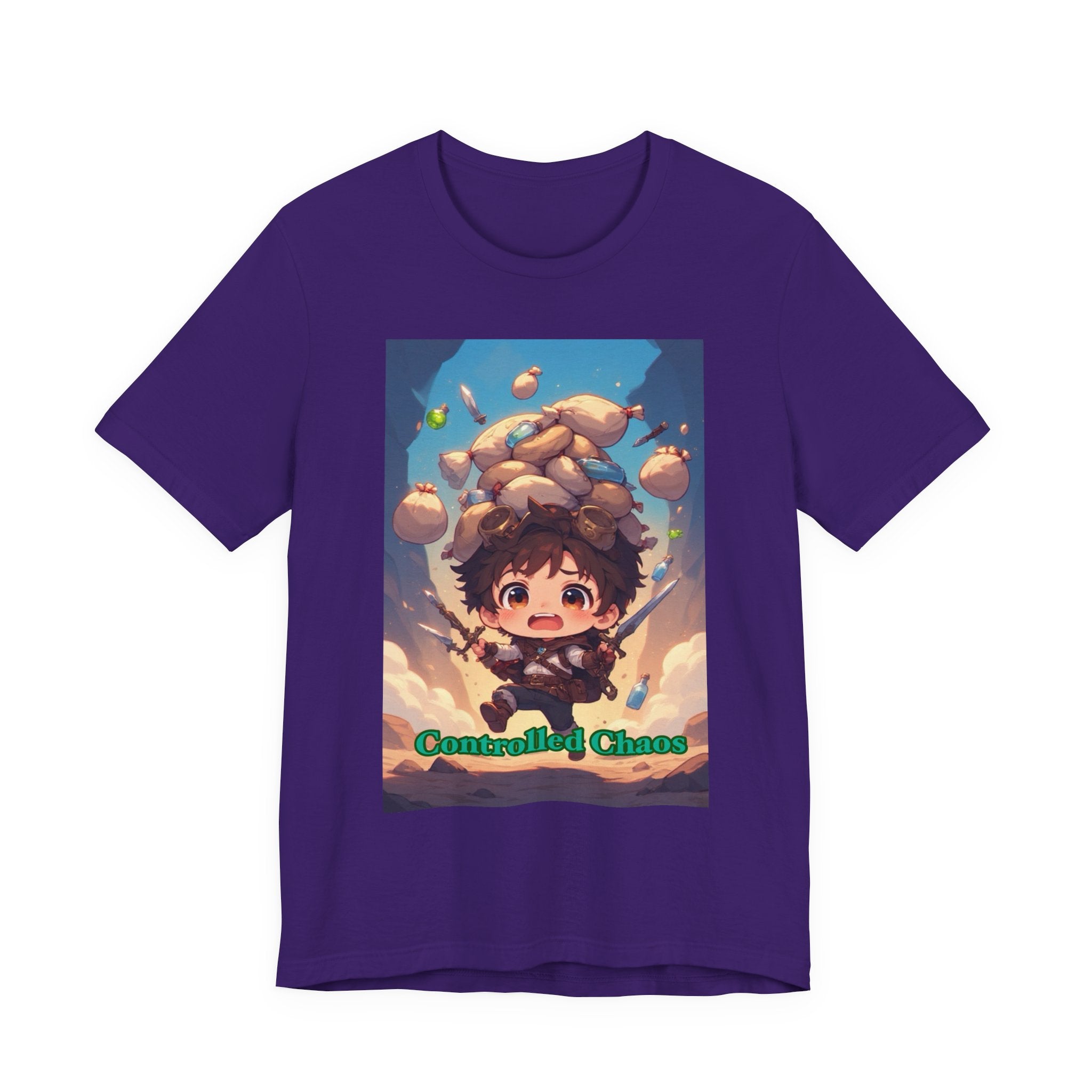 Controlled chaos. Male themed t-shirt