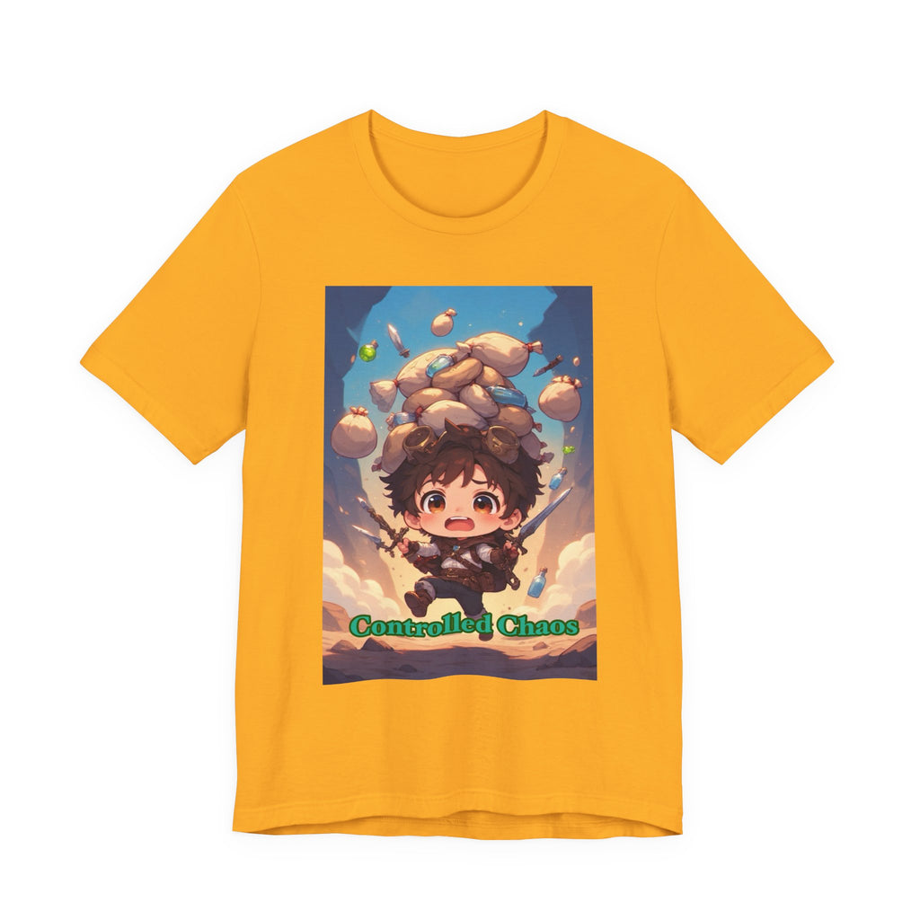 Controlled chaos. Male themed t-shirt