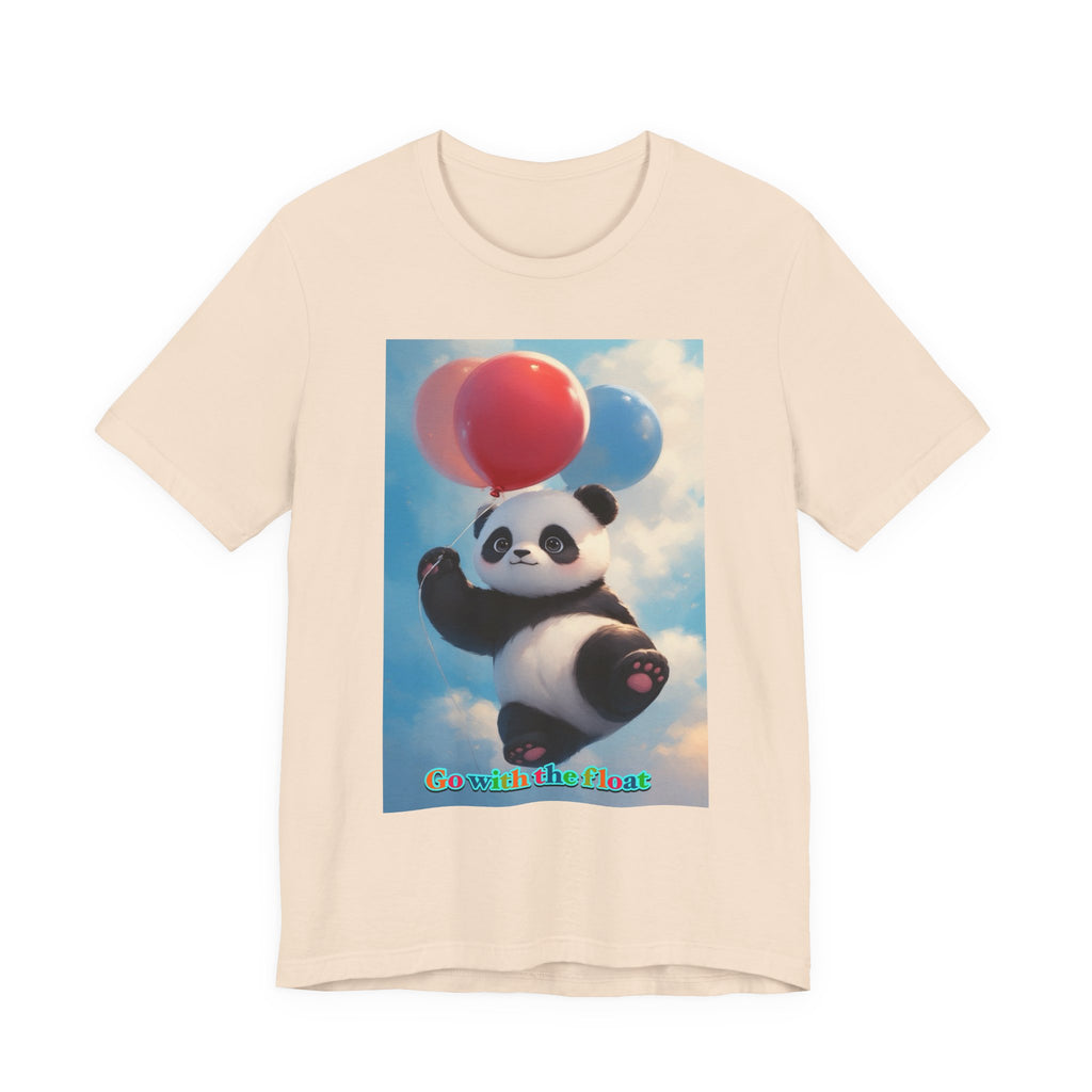 “Go with the float.” Neutral themed t-shirt