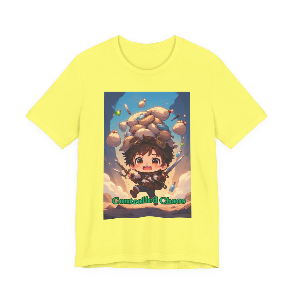 Controlled chaos. Male themed t-shirt