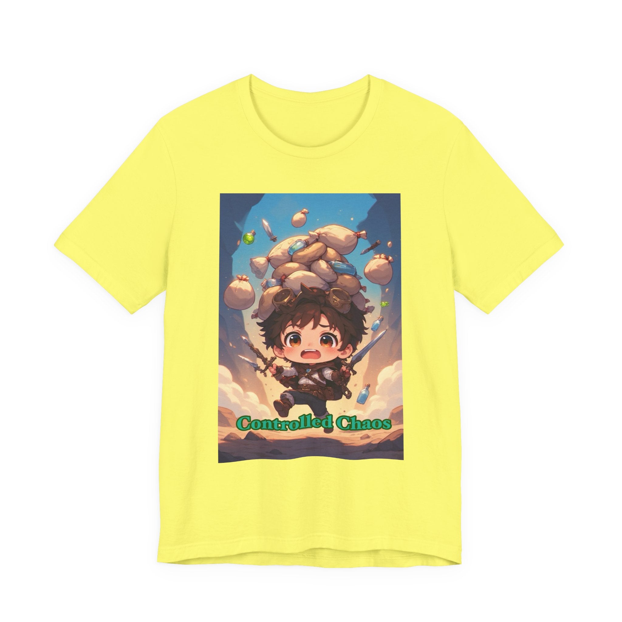 Controlled chaos. Male themed t-shirt