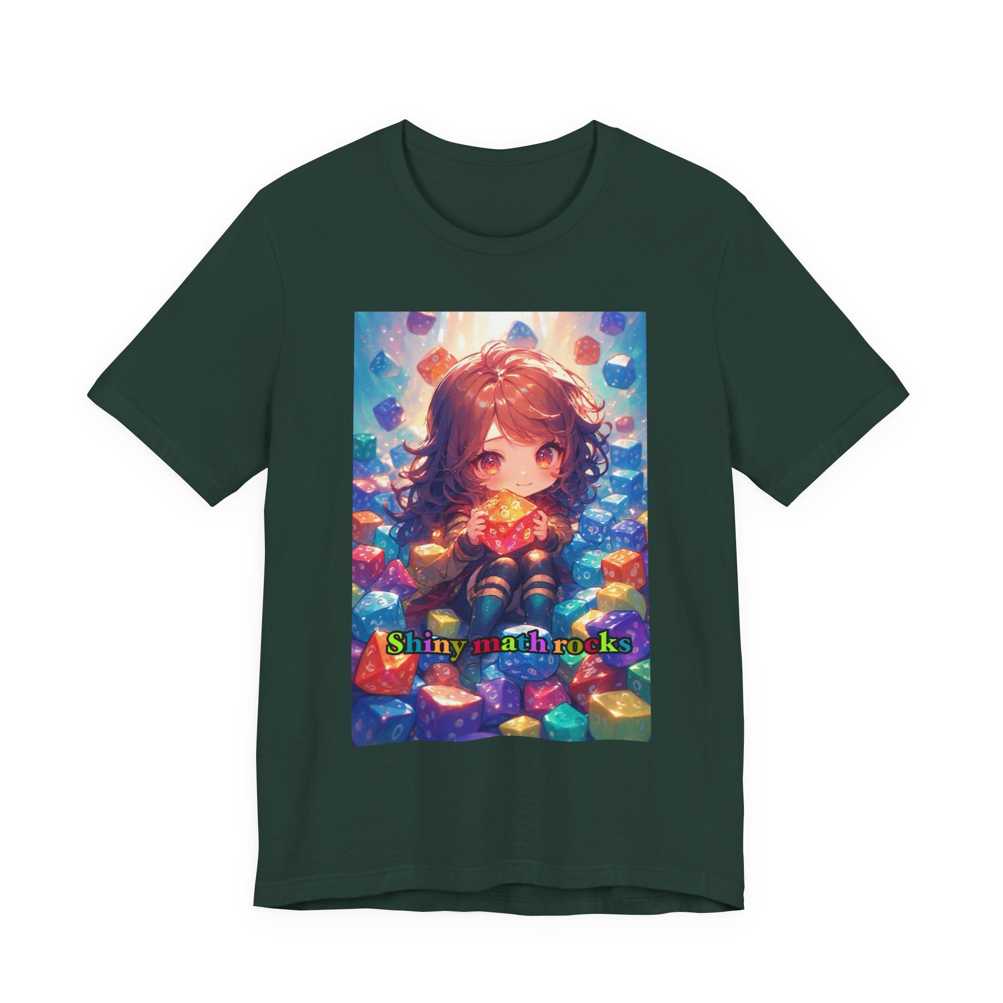 Shiny math rocks. female themed t-shirt
