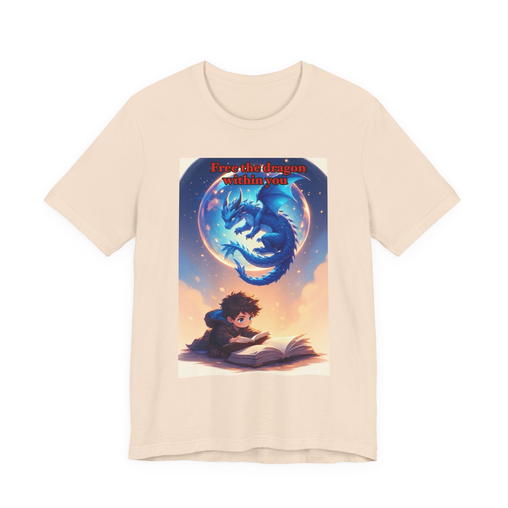 “Free the dragon within you.” Male themed t-shirt