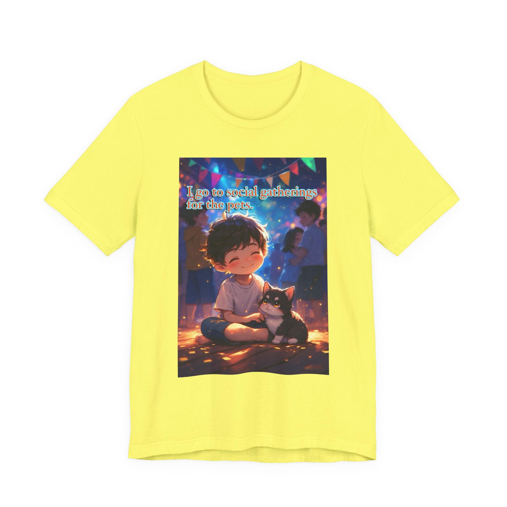 I’m here for the pets. male themed t-shirt.