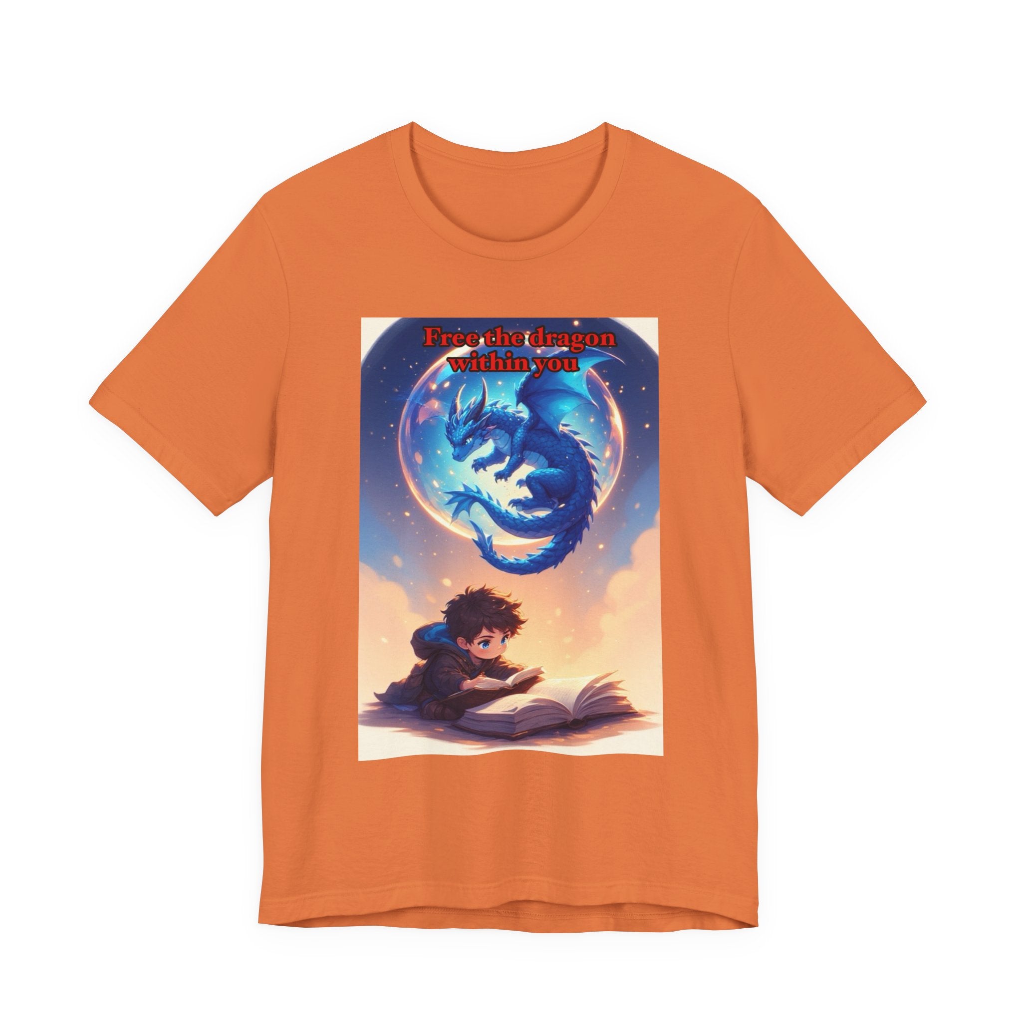 “Free the dragon within you.” Male themed t-shirt