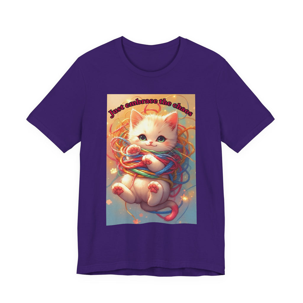 Chaos kitten. Neutral themed t-shirt