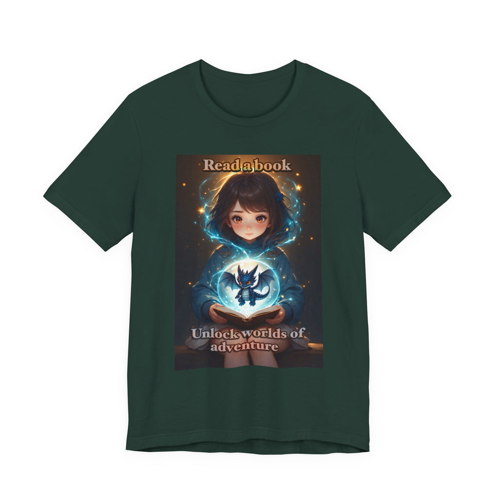 Book dragon. female themed t-shirt